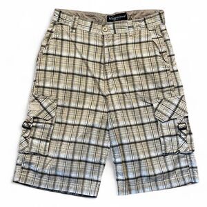 American-vintage Men's Cream and Brown Shorts